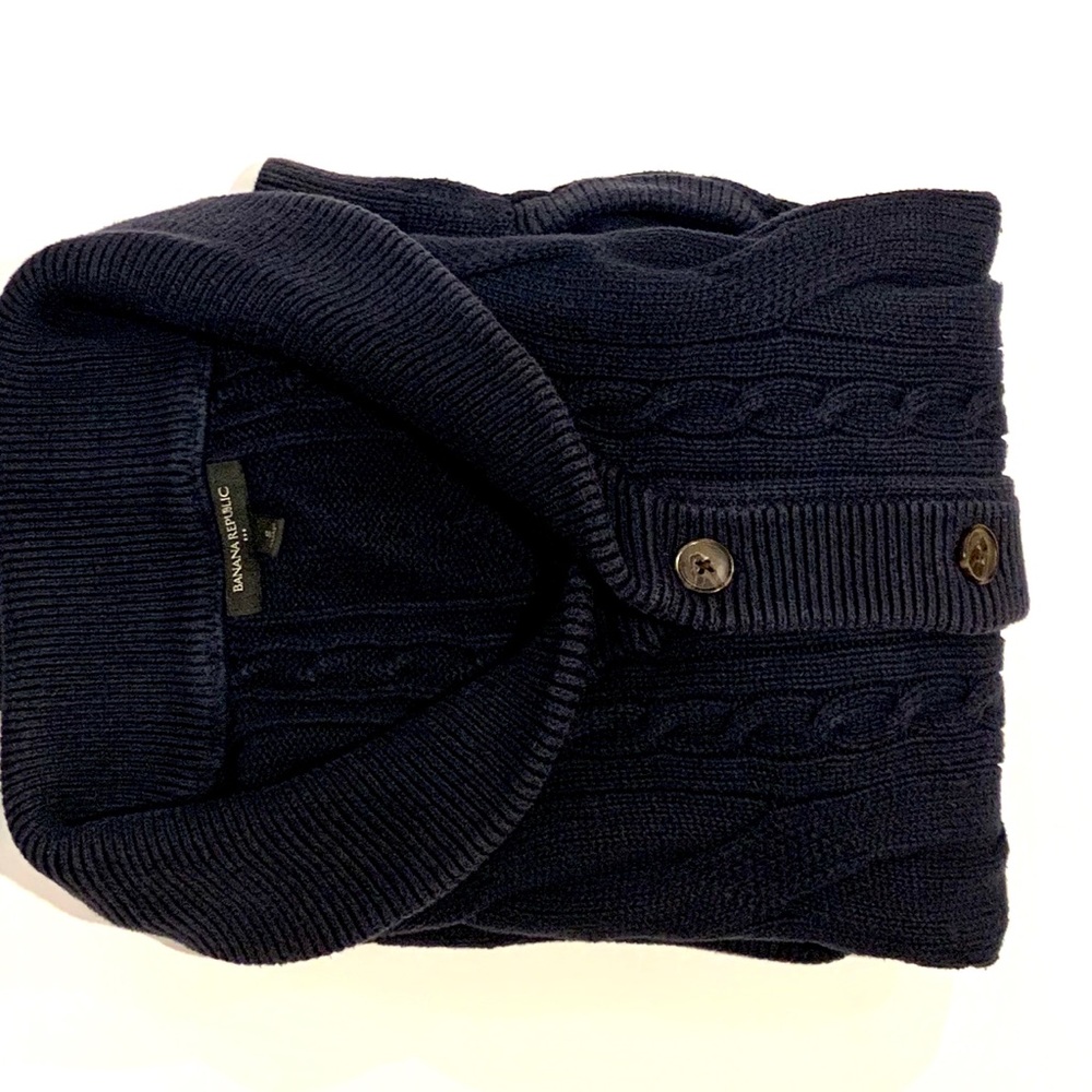 Banana Republic Cable Knit Shawl Sweater